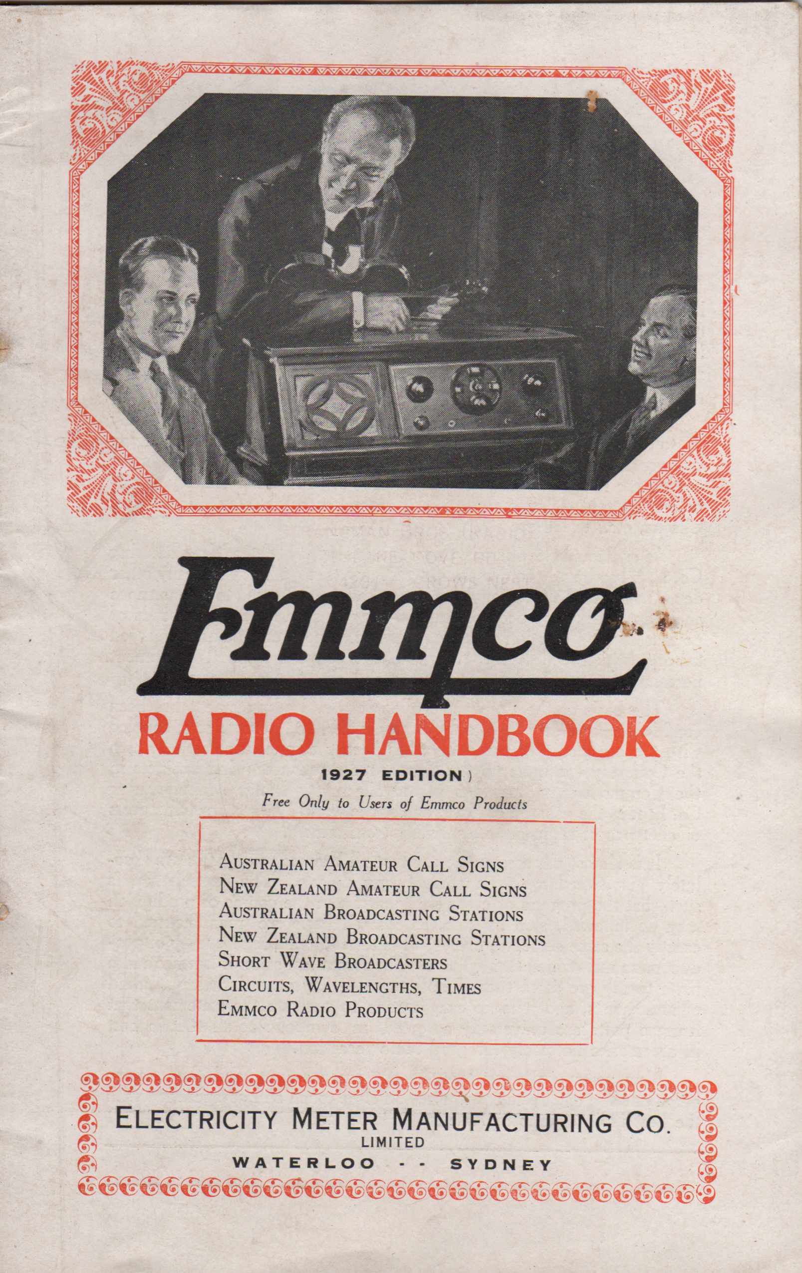 Emmco Radio Handbook 1927
