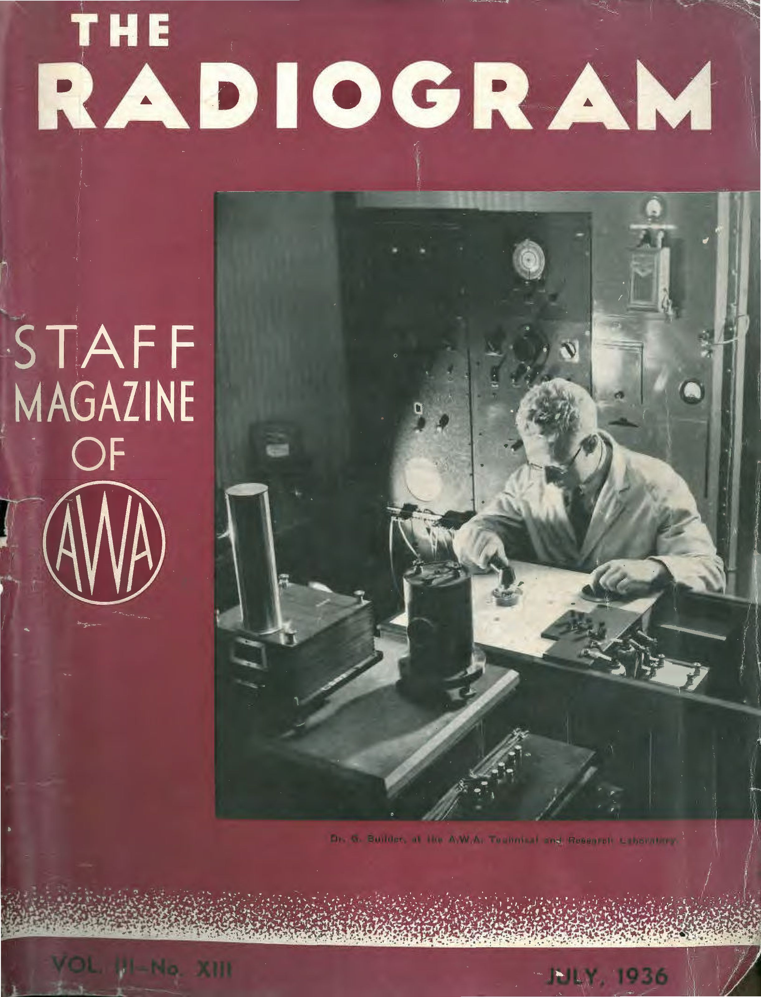 Radiogram Jul 1936